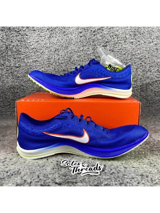Nike ZoomX Dragonfly Track Spikes Size 11.5 Men Blue Lime CV0400-400